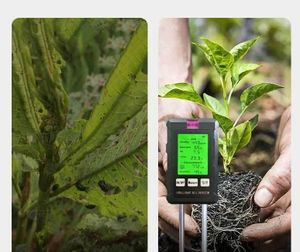 Precio de fábrica 6in1 Probador inteligente de suelo Fertilidad PH/Humedad/Tmep/Luz solar/Humedad Medidor de suelo Agricultura Jardín Agricultor - Product Image 5