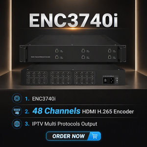 (ENC3740i) Encodeur vidéo HD 48 canaux H264 H265 pour système CATV, <span class=keywords><strong>convertisseur</strong></span> vidéo HD vers IP UDP RTP - Product Image 1