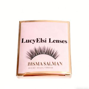 Cajas de embalaje personalizables para pestañas postizas, lentes de contacto, con forro de esponja portátil y laminación mate - Product Image 1