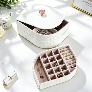 Light Luxury Necklace Jewelry Box – Desktop Storage <b>Case</b> for <b>Earrings</b>, Bracelet & Pendant, Gift Box Organizer - Product Image 5