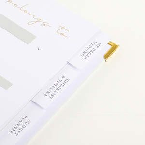 Impression couverture rigide planificateur <span class=keywords><strong>de</strong></span> mariage personnalisation personnalisation mon livre <span class=keywords><strong>de</strong></span> mariage <span class=keywords><strong>de</strong></span> rêve avec bords dorés - Product Image 4