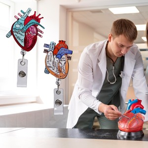 Portacredenciales Retráctil de Acrílico para Enfermeras, Clip para Credencial de Médico, Accesorios para Médicos, Venta al por Mayor, Portacredenciales para el Trabajo - Product Image 2