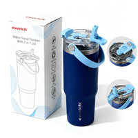 Nouvelle Tasse à Café Isotherme en Acier Inoxydable à Double Paroi avec Poignée, 600ml et 900ml, Vente en Gros Personnalisée 2026