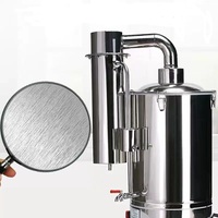 Machine à eau distillée électrique en acier inoxydable à prix avantageux, 5 L/h, pour la fabrication d'eau pure en laboratoire