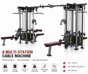 Station de fitness 8 postes à résistance réglable, directement de l'usine, capacité utilisateur max. 200 kg - Product Image 2