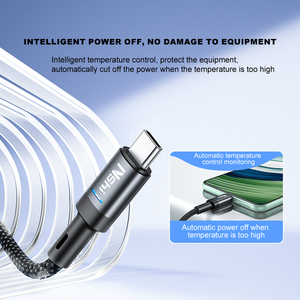 Bán Buôn 100W/66W Nylon Bện <span class=keywords><strong>USB</strong></span> <span class=keywords><strong>C</strong></span> <span class=keywords><strong>C</strong></span>áp 1M 1.5M 2M Sạ<span class=keywords><strong>c</strong></span> Hoàn Phí Tự Động Power-Off Nhanh Chóng Sạ<span class=keywords><strong>c</strong></span> Type-<span class=keywords><strong>C</strong></span> Màu Đen Cho Máy In - Product Image 3