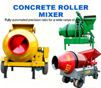 Bétonnière portable JZC350/JZC400 pour la construction de routes et de ponts, moteur haute efficacité 5,5 kW, productivité 14 m³/h