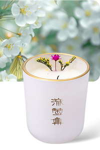 Velas Aromáticas <span class=keywords><strong>de</strong></span> Cera <span class=keywords><strong>de</strong></span> Soya Hechas a Mano con Diseño Artístico Moderno, Aromas Personalizables en Frasco <span class=keywords><strong>de</strong></span> Vidrio para Uso en Diwali - Product Image 4