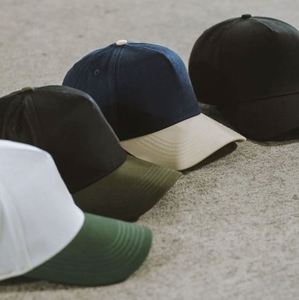 Gorra de Béisbol Personalizada de Cinco Paneles y Dos Tonos para Hombre, con Visera Curva Media Alta, Estilo A-Frame, Gorras Snapback - Product Image 5