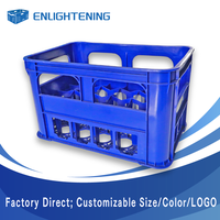 Caisse à bière en plastique 24 bouteilles 505x350x320mm, empilable, en PP, pour la circulation en usine de boissons