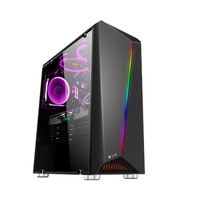 Vente chaude nouveau en verre trempé Led cas ordinateur jeu cas
