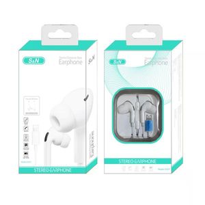 Auriculares estéreo S&N con cable y micrófono para iPhone, para música y llamadas - Product Image 1