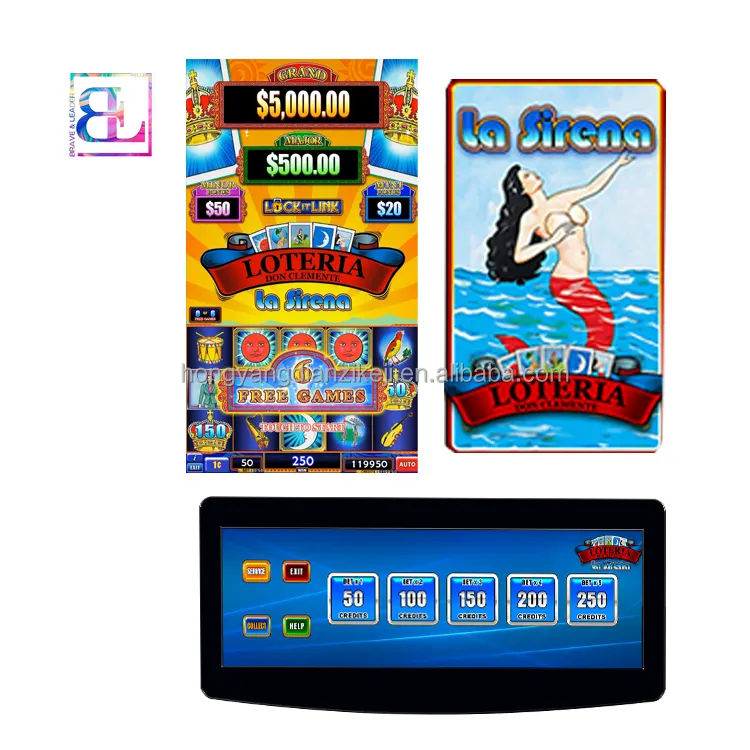 Loteria game boards for gaming machines/La sirena multigame 4in1
