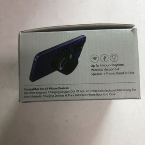 Drop Shipping G200 Multifunction Mini Magnetic BT3.0 Speaker RGB Light Magnetic Portable Playback Phone Holder Audio <b>Player</b> - Product Image 4