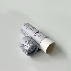 หลอดกระดาษคราฟท์สีขาวพิมพ์ลายหลายขนาด แบบดันขึ้น ใช้ซ้ำได้ สำหรับบรรจุภัณฑ์ครีมกันแดด เครื่องสำอาง และผลิตภัณฑ์ดูแลส่วนบุคคล - Product Image 4