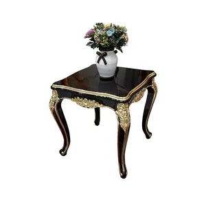 MO LAN European style small tea table solid wood corner a few luxury living room sofa next to a small table wine red