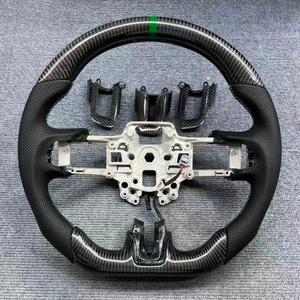 Vente flash pour Ford <span class=keywords><strong>Mustang</strong></span>, volant en fibre de carbone véritable pour Shelby GT500 GT350 S550 2015-2023, volant de voiture - Product Image 2