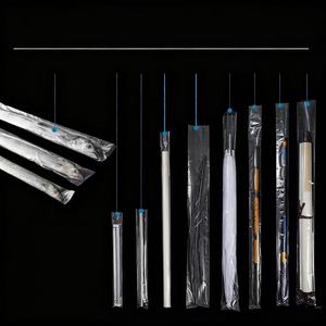 Long Extra Thick Transparent Silk Screen Printed Waterproof Heat Seal <strong>PE</strong> Flat <strong>Bag</strong> For Light Tube Packaging Longquan Brand - Product Image 4