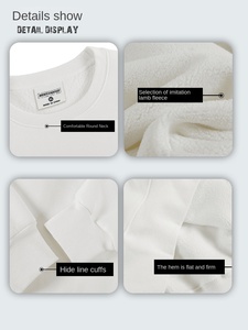 Suéter de Cuello Alto para Hombre, Otoño Invierno, Marca de Alta Calidad, 100% Algodón, Color Sólido, 400g, Grueso, Holgado, Antiencogimiento - Product Image 4