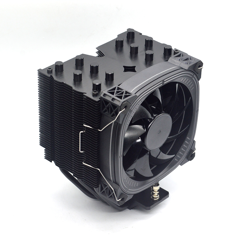 Кулер для процессора Premium 120 мм, кулер с RGB-подсветкой, тихий компьютерный игровой корпус для ПК, 6 тепловых трубок, воздушный кулер для процессора I7, Intel, RGB, AMD
