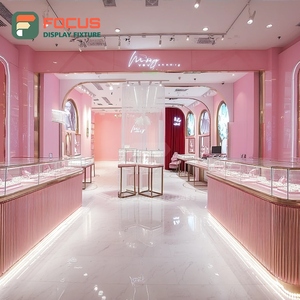 Muebles de Exhibición para Joyería de Alta Visibilidad con Acabado Laminado, Vitrina de Mostrador para Centro Comercial - Product Image 1