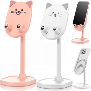 Soporte para Teléfono con Diseño de Gato Adorable, Altura Ajustable para una Visualización Multiángulo - Product Image 1