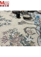 Das Designstudio produziert alle hand gefertigten Marmor mosaike, Boden teppiche, Wand stein wandbilder und anpassbare Bilder.