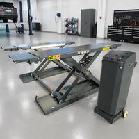 Plataforma Elevadora Hidráulica Móvil de Tijera de Altura Media, Rampa Portátil para Vehículos, para Mantenimiento Automotriz