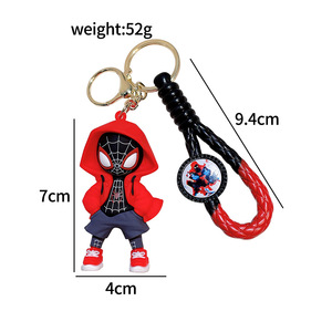 Joylit Nouveau <span class=keywords><strong>Porte</strong></span>-clés créatif en forme de super-héros en gel goutte à goutte, Spider-Man, pour voiture, couple, vente en gros - Product Image 5