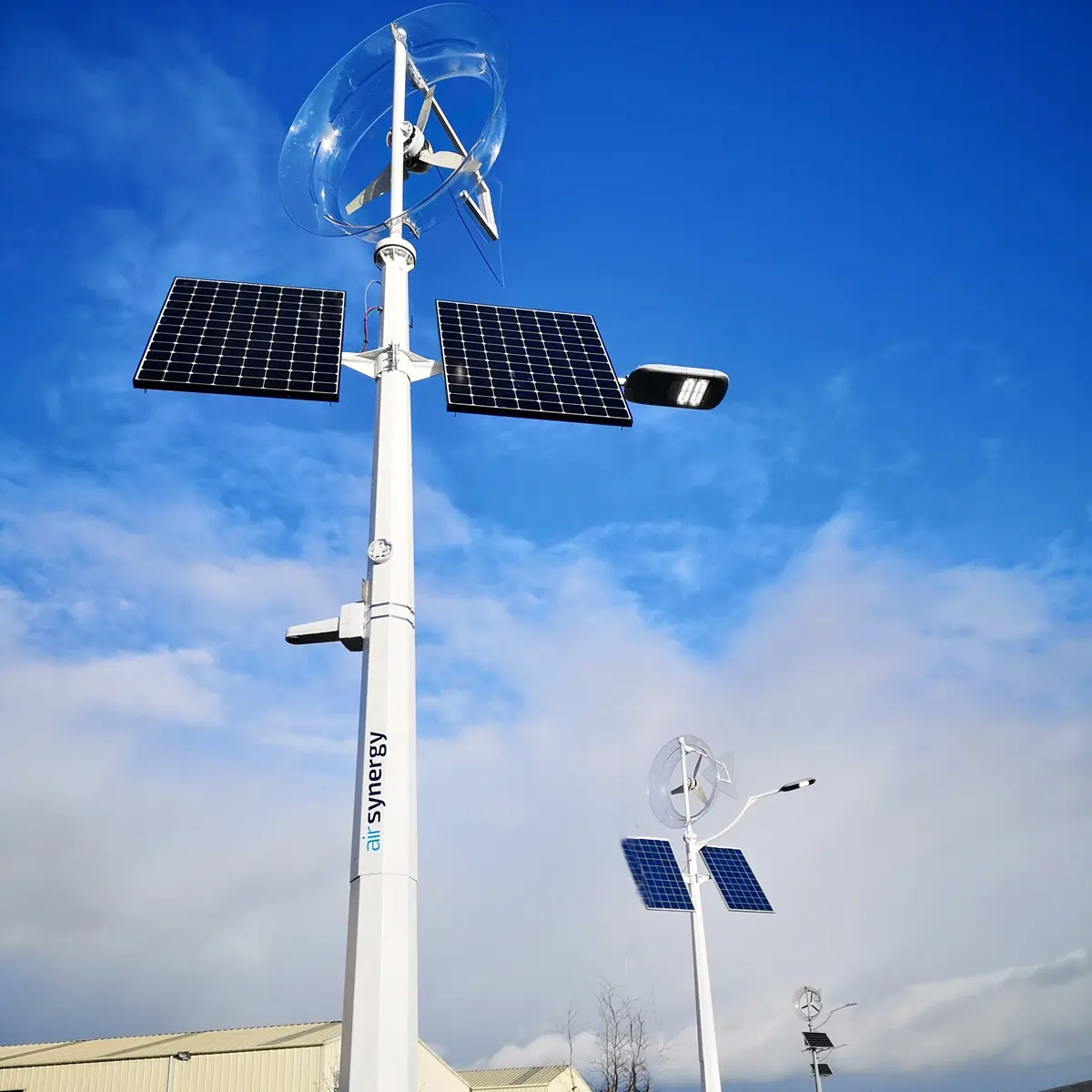 Sistema de energía recargable de la energía solar del viento elegante independiente inalámbrico de poste CE FCC certificado