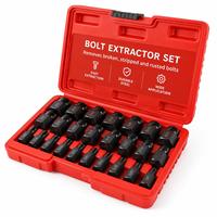 Kit d'extraction de vis cassées universel TEBAK Heavy Duty 25 pièces pour la réparation de moteurs automobiles et l'entretien de machines industrielles