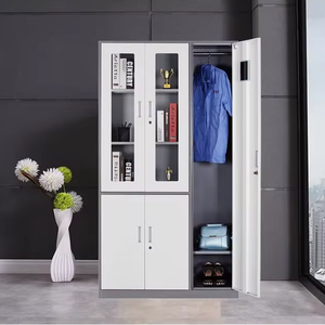 Estantes ajustables, archivador de 2 puertas de acero con cerradura para oficina, hogar, cerradura moderna para escuela plegable, Hotel, supermercado - Product Image 4