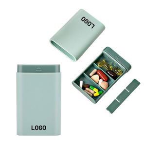 Weekly 7 Day Pill Box Organizer <b>Plastic</b> <b>Pocket</b> Size Portable Cute Medicine Capsule Case Container for Travel - Product Image 1