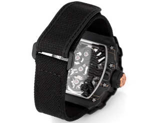 High End Popular Diving <b>Watch</b> Black Carbon Fiber Case Tourbillon <b>Watch</b> Canvas Strap Men's Mechanical <b>Watch</b> - Product Image 5