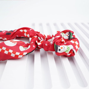 Cintas para el Cabello de Satén Navideñas, Scrunchies con Lazo Largo, Diseño de Dibujos Animados, Estilo Europeo y Americano, Accesorio de 25 cm - Product Image 4