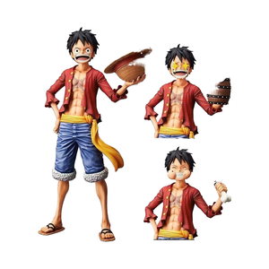 Grupo de tres formas Pierna de pollo vertical Cara sonriente Carne Ojo de estrella Reemplazo de mano de Luffy de plástico para navegar - Product Image 2