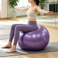 Ballon de yoga professionnel en PVC écologique, souple, anti-éclatement, durable, pour massage et relaxation musculaire du dos, personnalisable