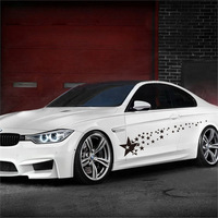 Autocollants étoiles pour voiture, haute durabilité, en vinyle imperméable, graphiques brillants pour carrosserie, adaptés à BMW, Toyota, Honda, Ford, Jeep