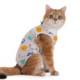 Traje de recuperación cómodo para gatos de fábrica, con cuello elástico, tela transpirable, ropa de dibujos animados para mascotas, camisa quirúrgica transpirable para gatos - Product Image 4