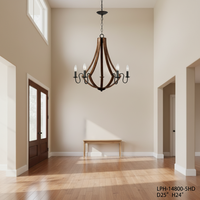 Lustre long industriel rétro personnalisé, style campagnard américain, en acier noir, petit luminaire suspendu à bougie, LED, ampoule E26