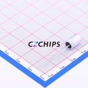 ตัวเก็บประจุแบบแข็ง ULR827M07E09RR แบบ Through Hole (THT), ขนาด D6.3xL9 มม. 820uF 20% 7.5V 4.7A 100kHz - Product Image 2