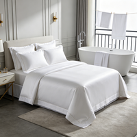 Parure de lit de luxe 4 pièces en coton égyptien tissé 400 fils/cm², kit de mariage quatre pièces, teinture unie, durable, écologique, respirante