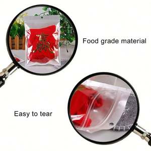 Embalaje de plástico con cremallera autosellada, varios tamaños, blanco, transparente, bolsa con cierre de cremallera para uso alimentario de mascotas, tipo BOPP - Product Image 5