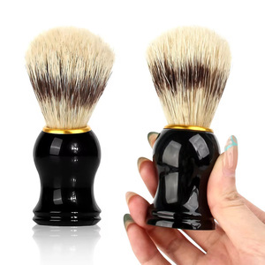Spazzola da Barba Vintage per Uomo con Setole Morbide in Nylon e Manico in Legno, Ideale per Schiuma da Barba, Viso e <span class=keywords><strong>Collo</strong></span> - Product Image 5