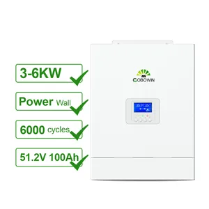 Cobowin pabrik Hybrid Mppt 100a frekuensi tinggi 5.5kva 5.5kw Off Grid 48v Solar Charge Power Inverter untuk aplikasi rumah