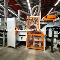 Ligne de production de non-tissés automatiques YINGYANG par ailerage et poinçonnage à l'aiguille, haute capacité, pour feutre recyclé