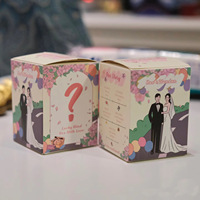 Boîtes en papier cosmétique personnalisées haut de gamme Conception de boîtes aveugles de jouets à la mode avec emballage vide imprimé en couleur Petits cadeaux détachables
