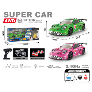 Voiture RC 4x4 à l'échelle 1:16 avec effet de fumée en option, télécommande proportionnelle 2,4 GHz et éclairage LED - Product Image 4