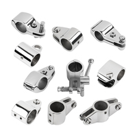 Accessoire marin en acier inoxydable 316 pour capote Bimini, fixation latérale pivotante à mâchoire coulissante à dégagement rapide