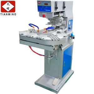 Semi-automatic two-color rotary ink cup pad printing machine - Product Image 1
